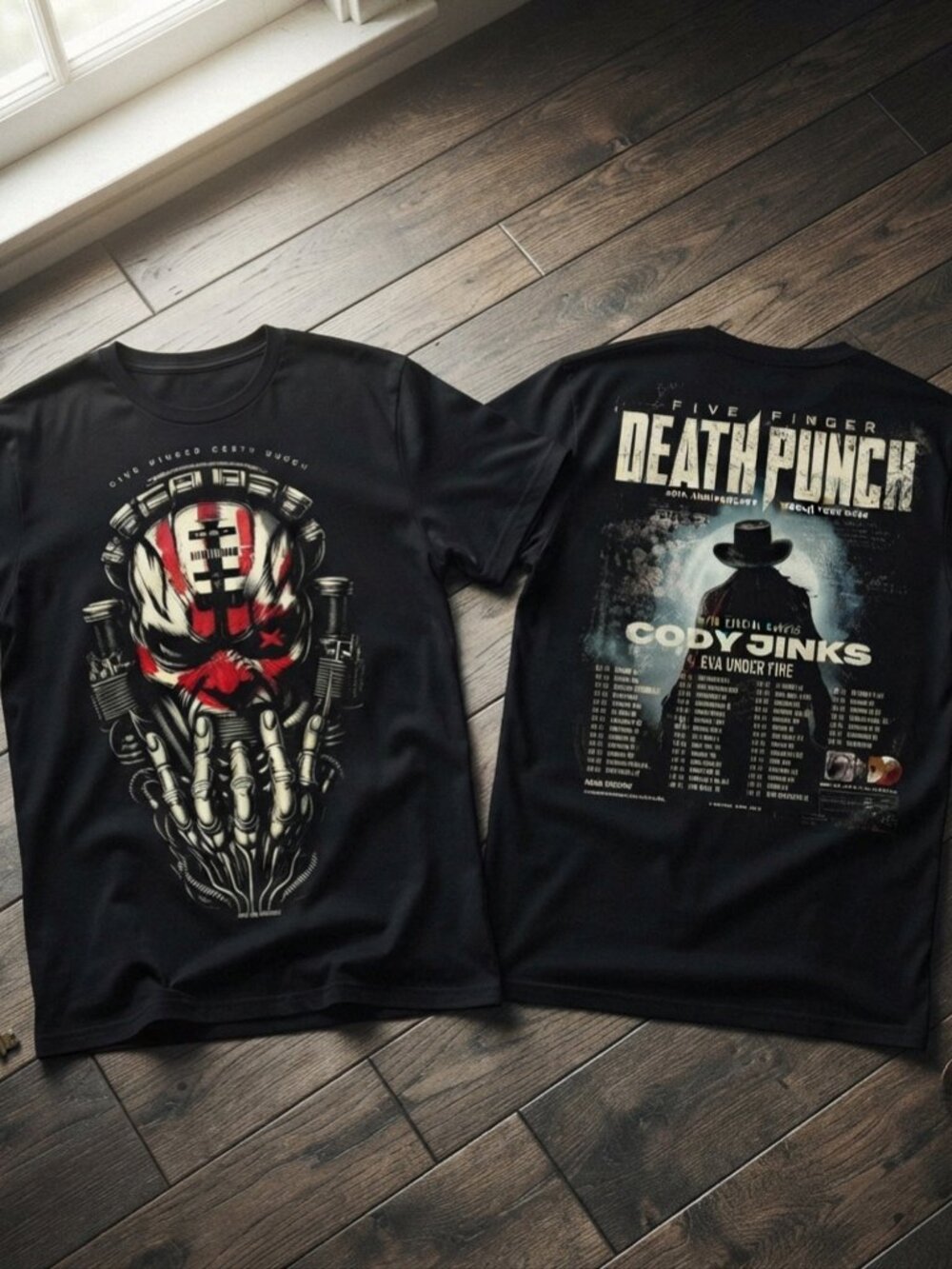 Five Finger Death Punch Cody Jinks Tour Vintage Graphic T-Shirt